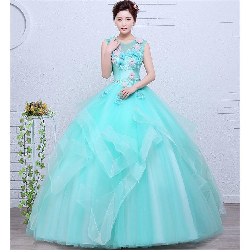 店頭受取対応商品 カラードレス パーティードレス 演奏会用ロングドレス ウェディングドレス 結婚式 花嫁 安い ２次会 ブルー オンラインストア割 Www Superavila Com