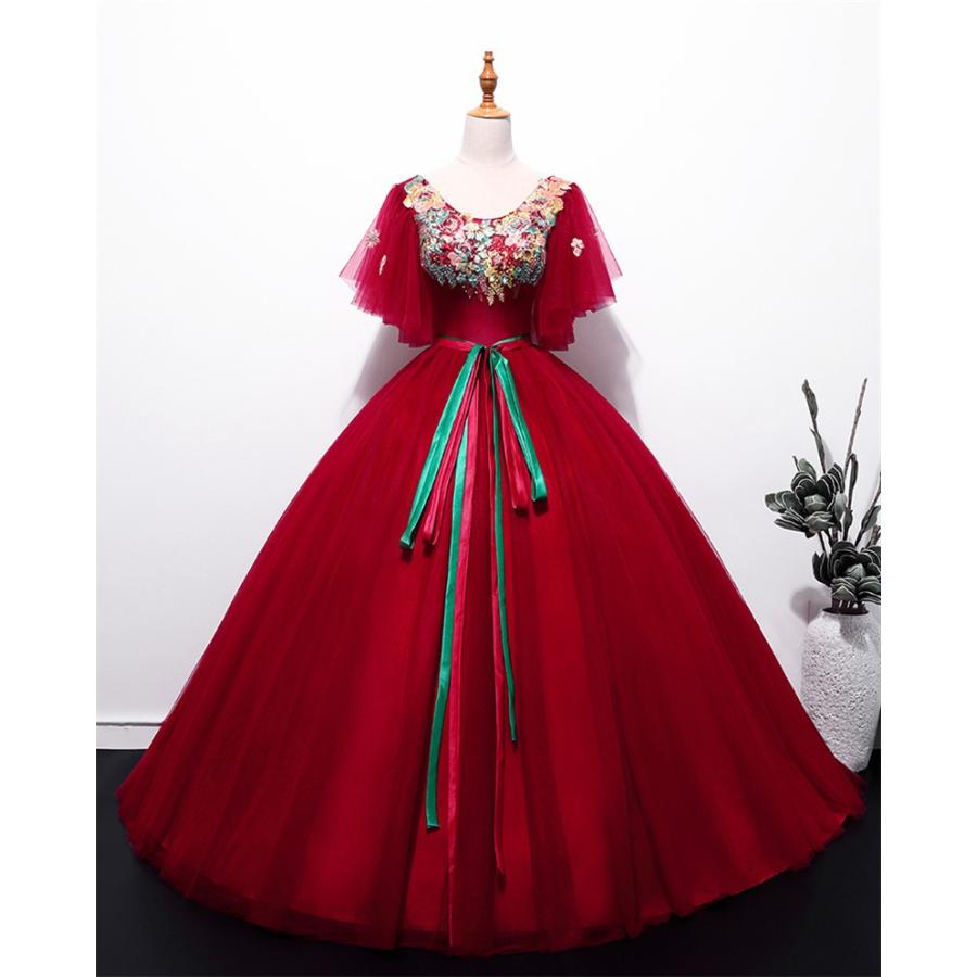 新商品 ウェディングドレス カラードレス 演奏会用ロングドレス 大きいサイズ ピアノ 発表会 ワインレッド Cshs439 Bigchancenet 通販 Yahoo ショッピング