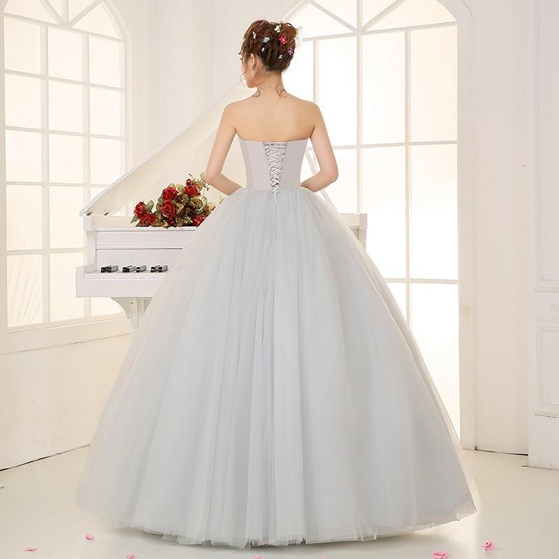 ロングドレス ウェディングドレス 花嫁ドレス カラードレス 結婚式ドレス 披露宴パーティードレス 写真撮影ドレス シルバー Cshs661 Bigchancenet 通販 Yahoo ショッピング