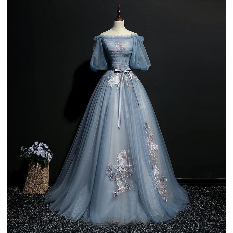 カラードレス 演奏会 安い ロングドレス コンサート パーティードレス 発表会 二次会 プリンセスライン 結婚式 ステージ衣装 ブルー オーダーメイド可能 Cshs786 Bigchancenet 通販 Yahoo ショッピング