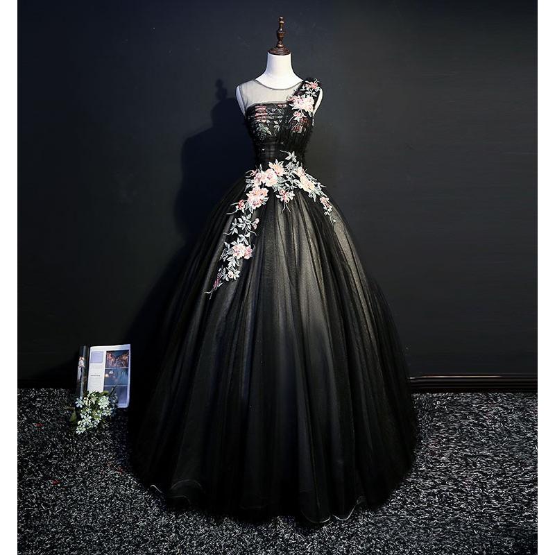 新しい到着 カラードレス 演奏会 安い ロングドレス コンサート パーティードレス 発表会 二次会 プリンセスライン 結婚式 ステージ衣装 ブラック 決算特価 送料無料 Www Skylanceronline Com