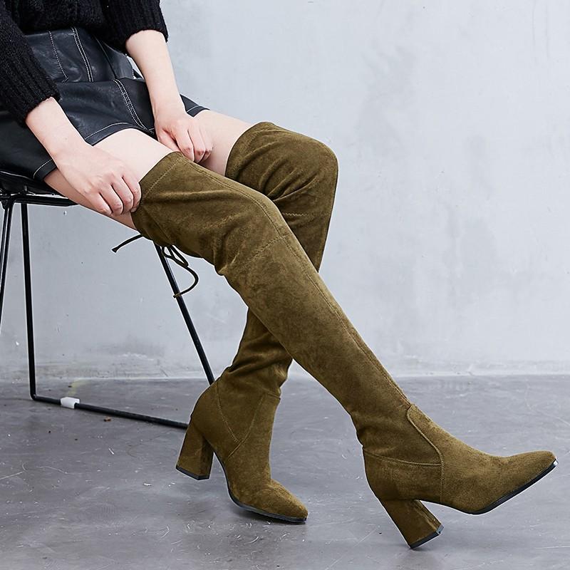 ニーハイブーツ ロングブーツ レディースング丈 ブーツpu革 ハイヒール 美脚ロング 秋冬新作秋 ストレッチブーツ 秋冬靴 シューズ ブーツ脚長効果 ブラック Ctx10 Bigchancenet 通販 Yahoo ショッピング