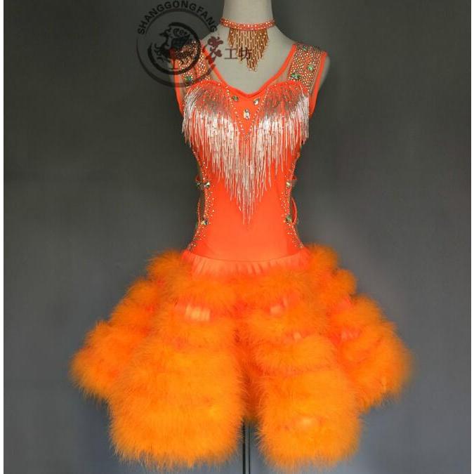 社交ダンス衣装 ラテンダンス衣装 ダンスドレス ラテンドレス ダンス チャチャ タンゴ 衣装 ダンスウエア 競技 高級ドレス ワンピース(13377円)