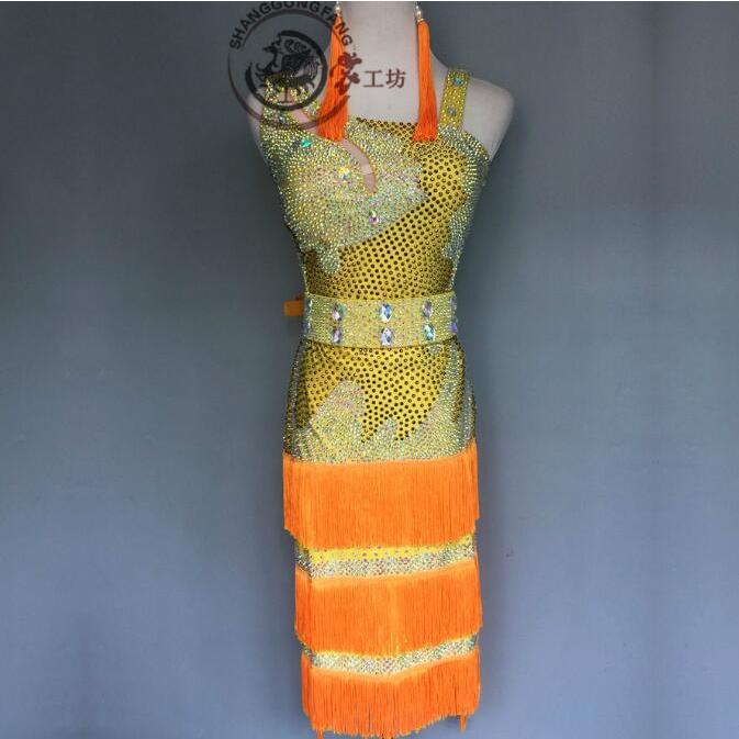 社交ダンスドレス 社交ダンス 衣装 モダンドレス 大きい裾 社交ダンス競技用のドレス ダンスウエア 練習服 競技着 演出用