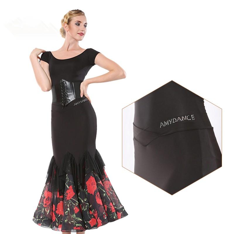 社交ダンス衣装 スカート ひらひらダンスに揺れる軽やかスカート モダンダンススカート ロング丈 ソーシャルダンス フォーマルスカート ステージ衣装 スポーツ ダンス、バレエ フラダンス B9993967721(9205円)