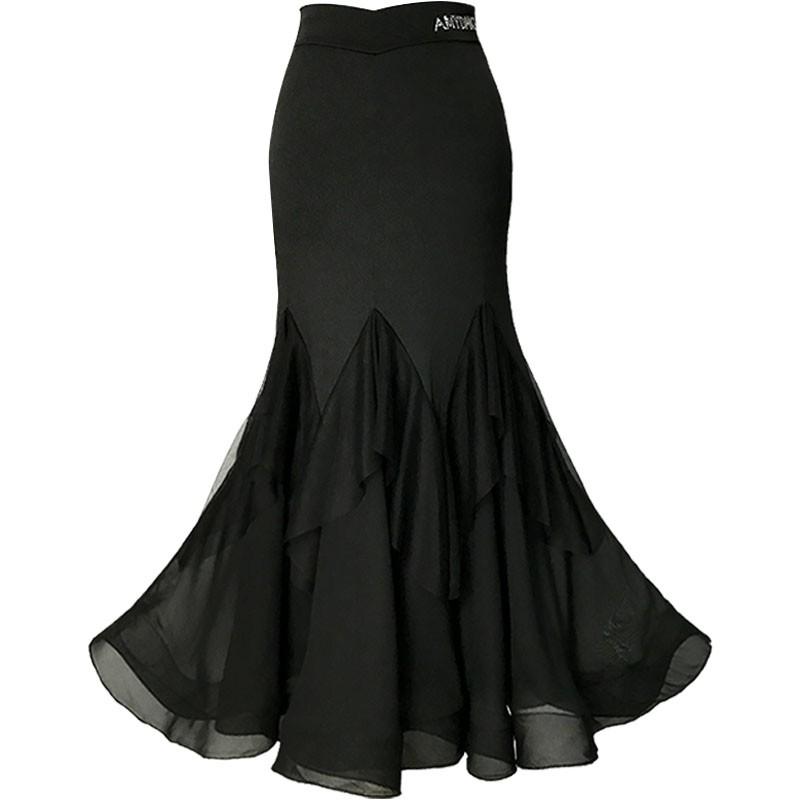 社交ダンス衣装 スカート ひらひらダンスに揺れる軽やかスカート モダンダンススカート ロング丈 ソーシャルダンス フォーマルスカート ステージ衣装 スポーツ ダンス、バレエ フラダンス B9993967721(9205円)
