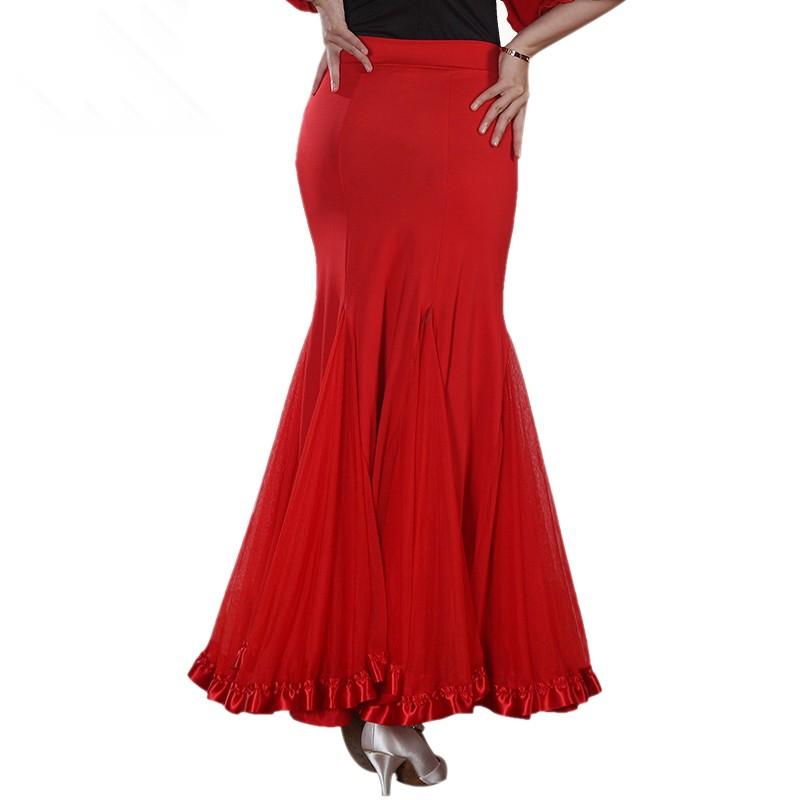 社交ダンス衣装 スカート ひらひらダンスに揺れる軽やかスカート モダンダンススカート ロング丈 ソーシャルダンス フォーマルスカート ステージ衣装 スカート