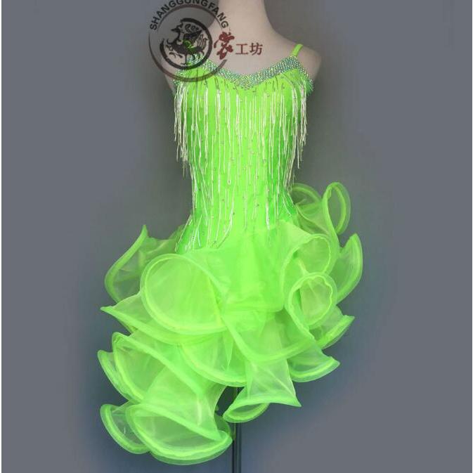 社交ダンス衣装 ラテンダンス衣装 ダンスドレス ラテンドレス ダンス チャチャ タンゴ 衣装 ダンスウエア 競技 高級ドレス ワンピース