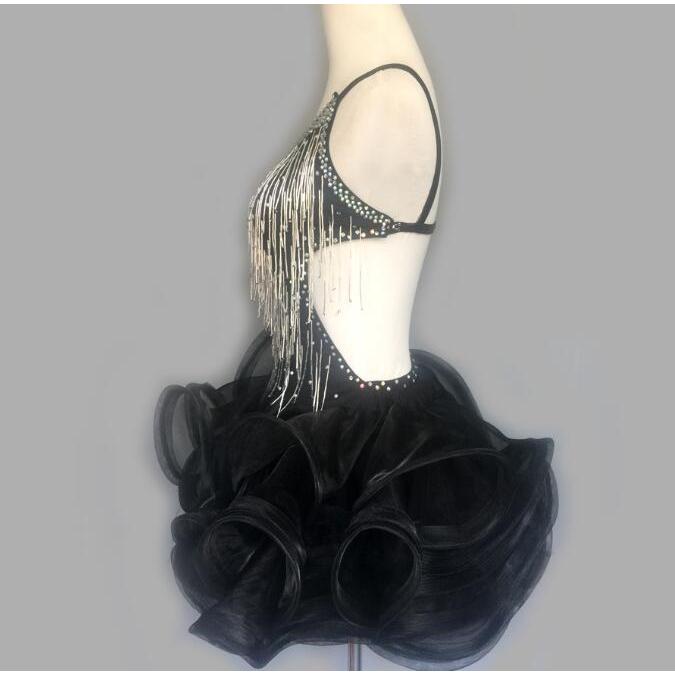 社交ダンス衣装 ラテンダンス衣装 ダンスドレス ラテンドレス ダンス チャチャ タンゴ 衣装 ダンスウエア 競技 高級ドレス ワンピース 衣装 ワンピース ダンスドレス 豪華 社交ダンス 開場ドレス