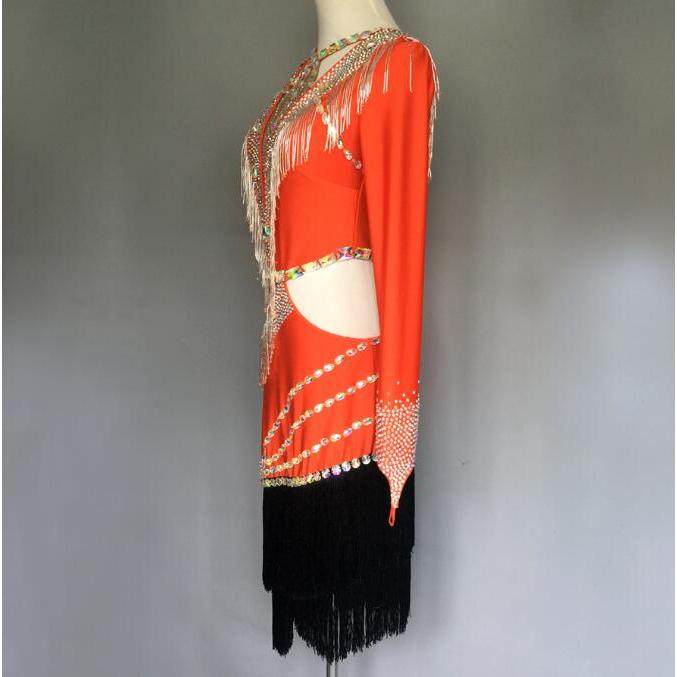 社交ダンス衣装 ラテンダンス衣装 ダンスドレス ラテンドレス ダンス チャチャ タンゴ 衣装 ダンスウエア 競技 高級ドレス ワンピース 衣装 ワンピース ダンスドレス 豪華 社交ダンス 開場ドレス