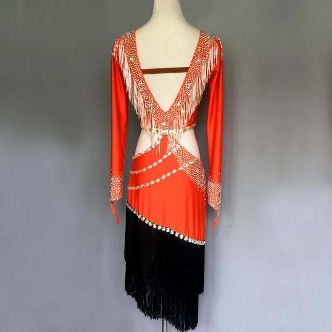 社交ダンス衣装 ラテンダンス衣装 ダンスドレス ラテンドレス ダンス チャチャ タンゴ 衣装 ダンスウエア 競技 高級ドレス ワンピース 衣装 ワンピース ダンスドレス 豪華 社交ダンス 開場ドレス