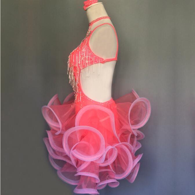 社交ダンスドレス 社交ダンス 衣装 モダンドレス 大きい裾 社交ダンス競技用のドレス ダンスウエア 練習服 競技着 演出用 衣装 社交ダンス 社交ダンスドレス 豪華 開場ドレス ワンピース