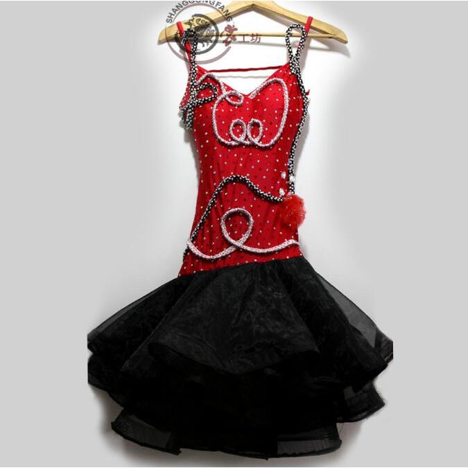 社交ダンスドレス 社交ダンス 衣装 モダンドレス 大きい裾 社交ダンス競技用のドレス ダンスウエア 練習服 競技着 演出用 DGJ1136144392(10465円)