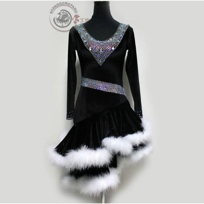 社交ダンスドレス 社交ダンス 衣装 モダンドレス 大きい裾 社交ダンス競技用のドレス ダンスウエア 練習服 競技着 演出用