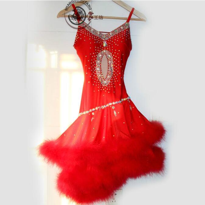 社交ダンスドレス 社交ダンス 衣装 モダンドレス 大きい裾 社交ダンス競技用のドレス ダンスウエア 練習服 競技着 演出用(11785円)