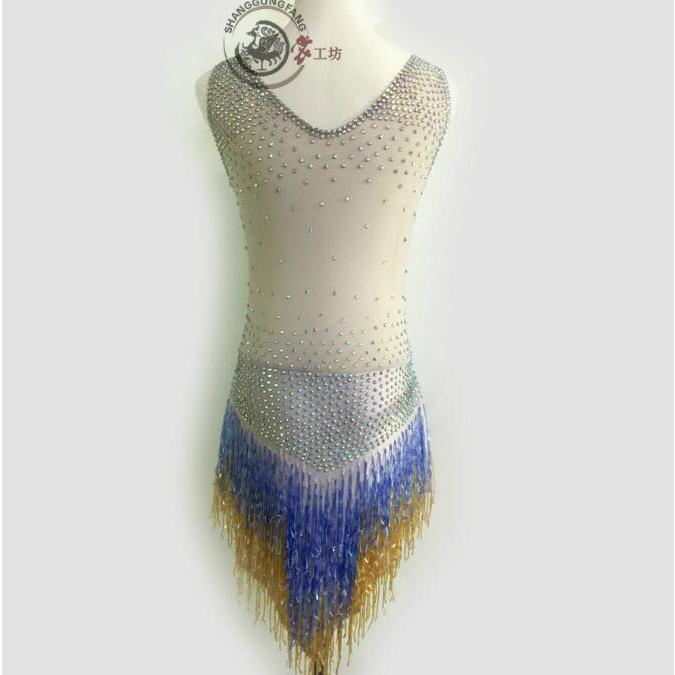 社交ダンスドレス 社交ダンス 衣装 モダンドレス 大きい裾 社交ダンス競技用のドレス ダンスウエア 練習服 競技着 演出用 衣装 社交ダンス 社交ダンスドレス 豪華 開場ドレス ワンピース