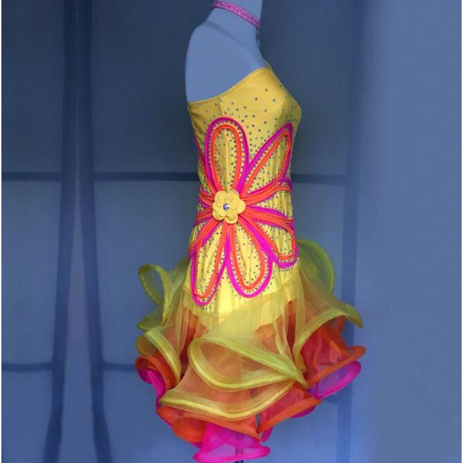 社交ダンス衣装 ラテンダンス衣装 ダンスドレス ラテンドレス チャチャ タンゴ ラテンダンス 衣装 パーティー イベント ラテンドレス ダンス衣装 衣装 ダンスドレス ラテンドレス 豪華 社交ダンス 開場ドレス ワンピース