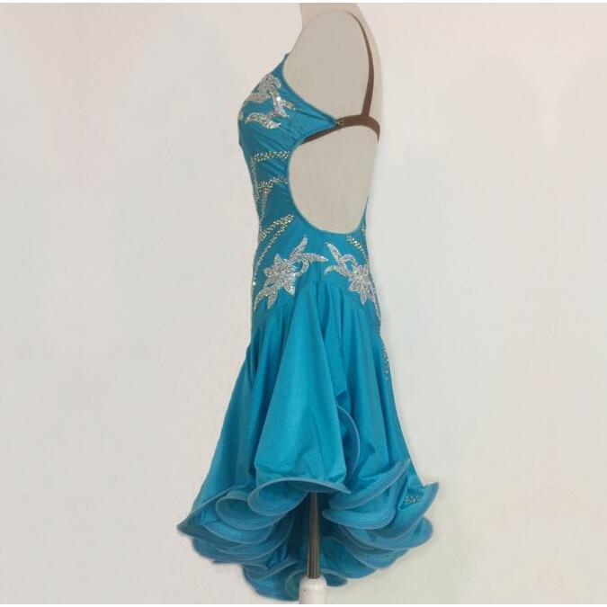 社交ダンスドレス 社交ダンス 衣装 モダンドレス 大きい裾 社交ダンス競技用のドレス ダンスウエア 練習服 競技着 演出用 衣装 社交ダンス 社交ダンスドレス 豪華 開場ドレス ワンピース