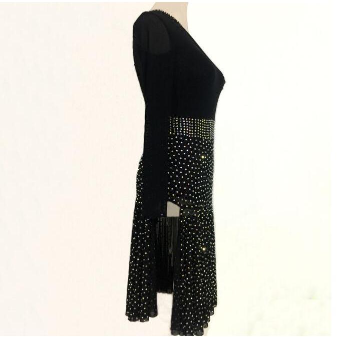 社交ダンスドレス 社交ダンス 衣装 モダンドレス 大きい裾 社交ダンス競技用のドレス ダンスウエア 練習服 競技着 演出用 衣装 社交ダンス 社交ダンスドレス 豪華 開場ドレス ワンピース