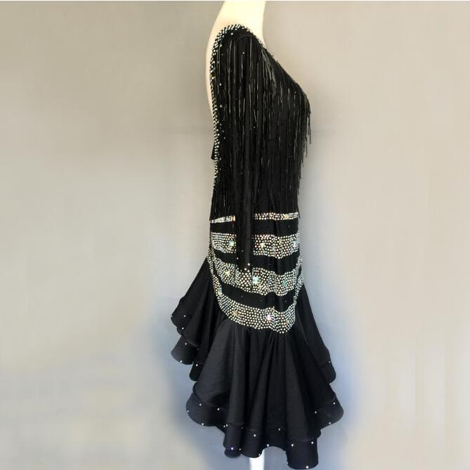 社交ダンス衣装 ラテンダンス衣装 ダンスドレス ラテンドレス チャチャ タンゴ ラテンダンス 衣装 パーティー イベント ラテンドレス ダンス衣装 社交ダンスドレス 社交ダンス 衣装 モダンドレス 大きい裾 社交ダンス競技用のドレス ダンスウエア 練習服 競技着 演出用 EIM1802221251(16601円)