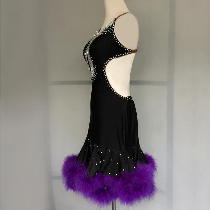 社交ダンスドレス 社交ダンス 衣装 モダンドレス 大きい裾 社交ダンス競技用のドレス ダンスウエア 練習服 競技着 演出用 衣装 社交ダンス 社交ダンスドレス 豪華 開場ドレス ワンピース