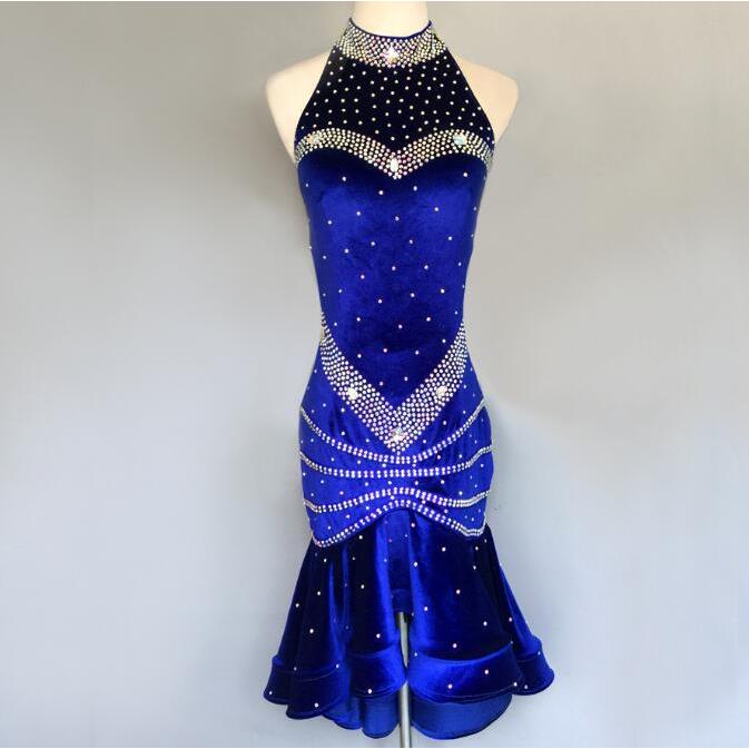 社交ダンスドレス 社交ダンス 衣装 モダンドレス 大きい裾 社交ダンス競技用のドレス ダンスウエア 練習服 競技着 演出用