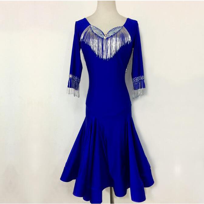 社交ダンス衣装 ラテンダンス衣装 ダンスドレス ラテンドレス ダンス チャチャ タンゴ 衣装 ダンスウエア 競技 高級ドレス ワンピース(10465円)