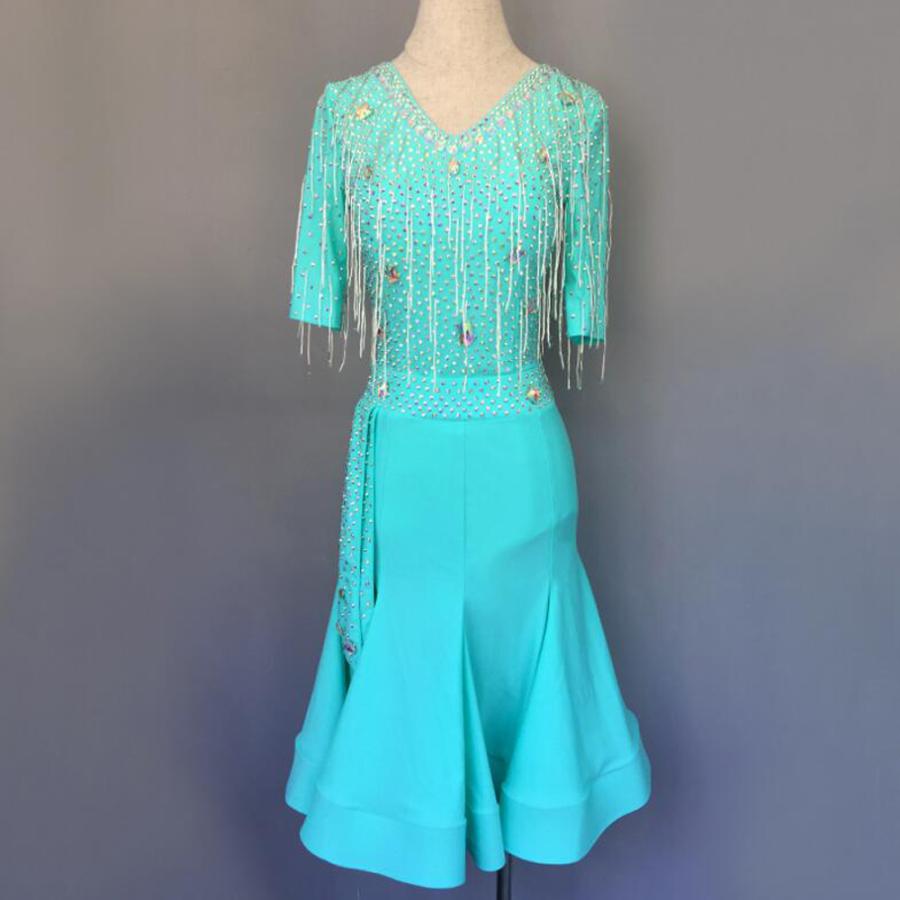 社交ダンスドレス 社交ダンス 衣装 モダンドレス 大きい裾 社交ダンス競技用のドレス ダンスウエア 練習服 競技着 演出用