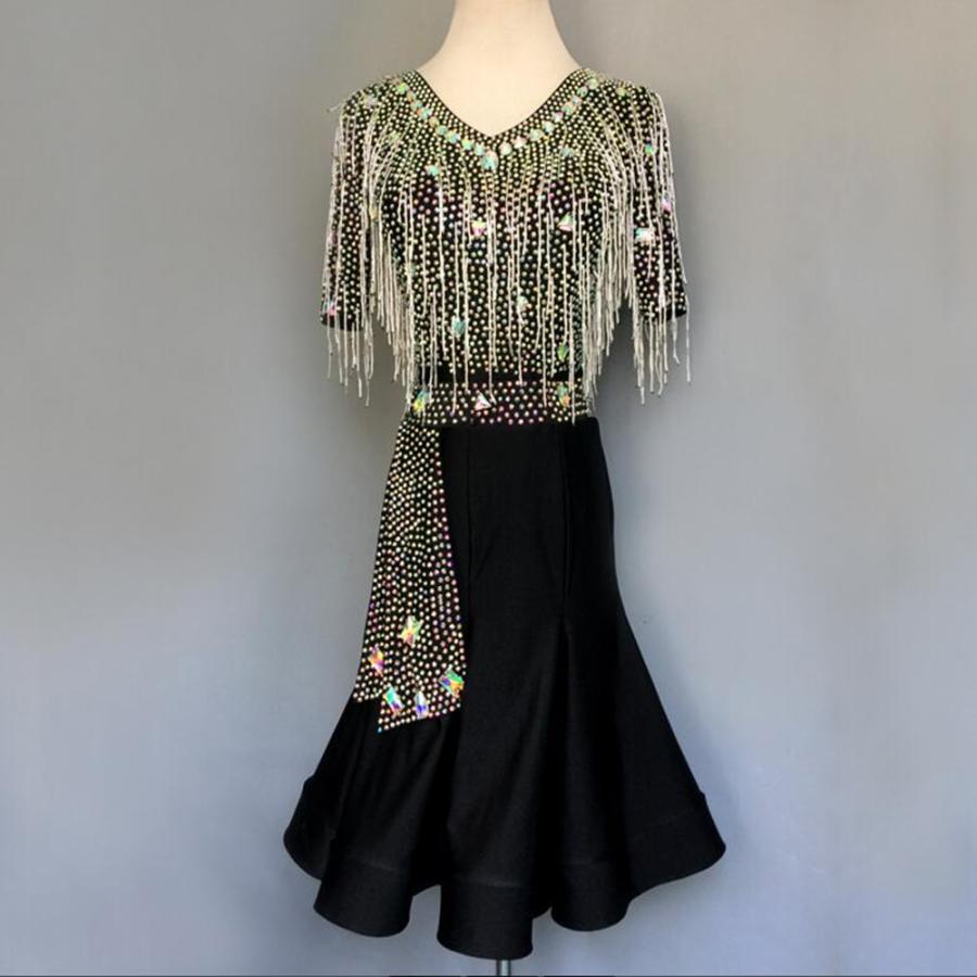 社交ダンスドレス 社交ダンス 衣装 モダンドレス 大きい裾 社交ダンス競技用のドレス ダンスウエア 練習服 競技着 演出用 衣装 社交ダンス 社交ダンスドレス 豪華 開場ドレス ワンピース