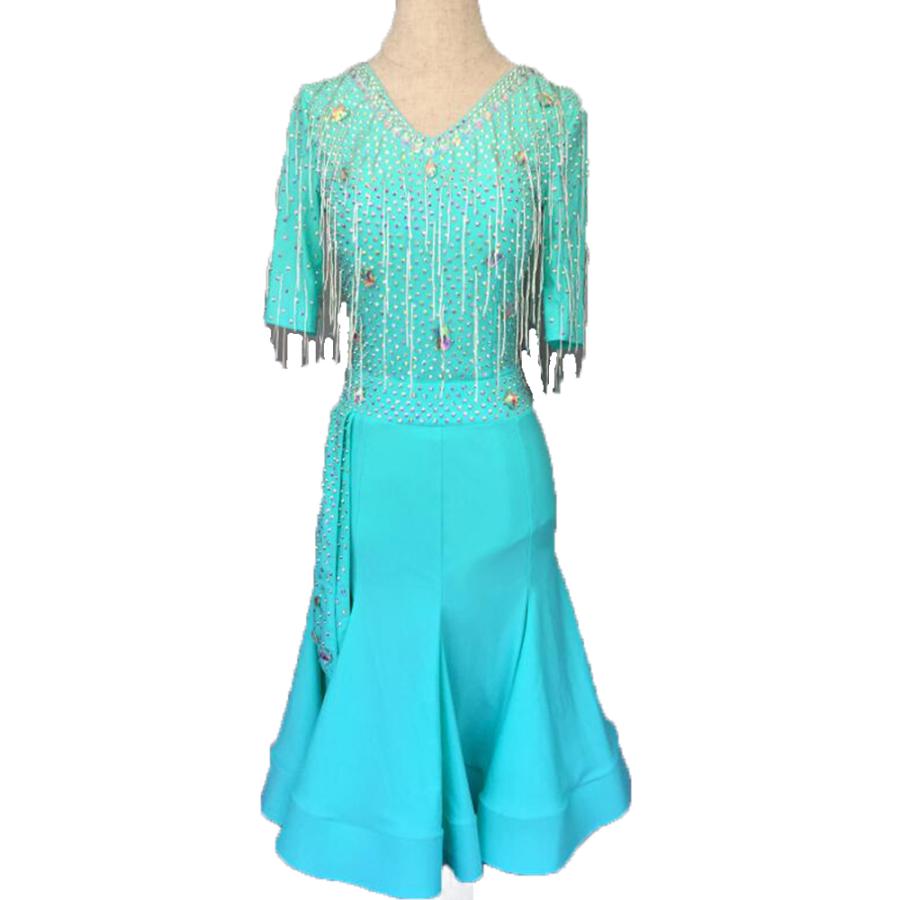 社交ダンスドレス 社交ダンス 衣装 モダンドレス 大きい裾 社交ダンス競技用のドレス ダンスウエア 練習服 競技着 演出用 衣装 社交ダンス 社交ダンスドレス 豪華 開場ドレス ワンピース