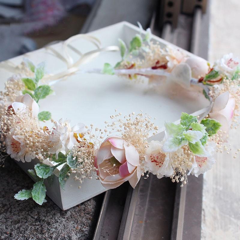 花冠ティアラ ウエディング 花冠 花かんむり ヘアアクセサリー 結婚式 ヘッドアクセ 花輪 森ガール 写真撮り パーティ ブライダル 花嫁 フラワーガール Hh12 Bigchancenet 通販 Yahoo ショッピング