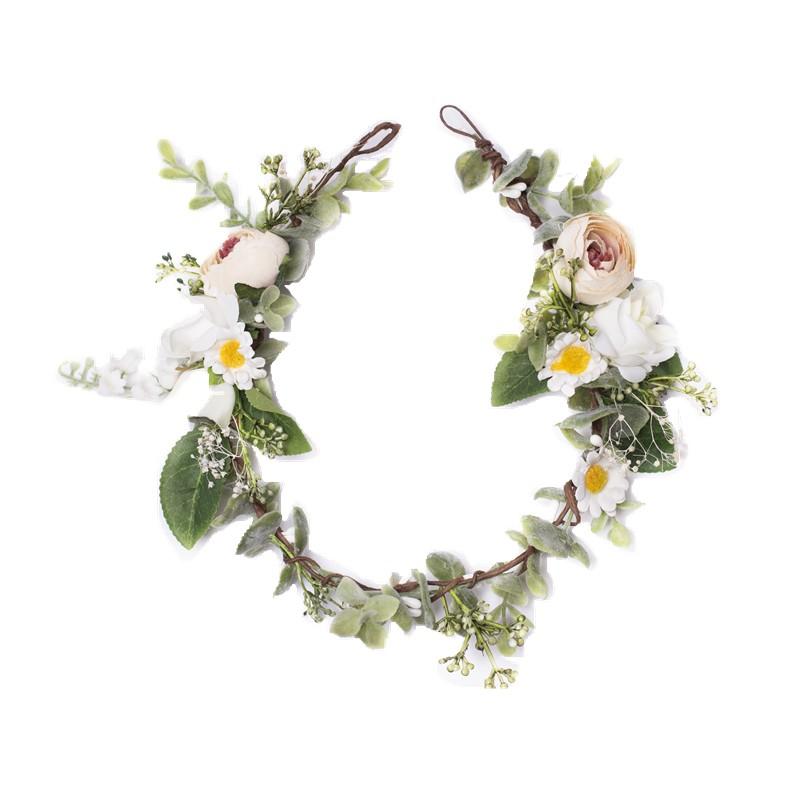 花冠 花嫁 花かんむり 安い 造花 カチューシャ ティアラ リゾート ヘッドドレス ウエディング 頭飾り 二次会 結婚式 フェス 森ガール ボヘミア 手作り Hh34 Bigchancenet 通販 Yahoo ショッピング