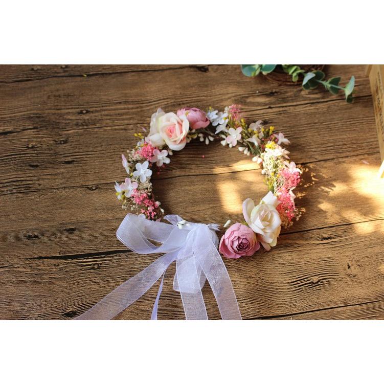 ヘッドドレス 花かんむり ウエディング花冠 シルクフラワー ドレス花冠 造花ナチュラル 花輪 結婚式 花嫁 海外旅行 イベント パーティ 着物 安い 髪飾り Hh58 Bigchancenet 通販 Yahoo ショッピング