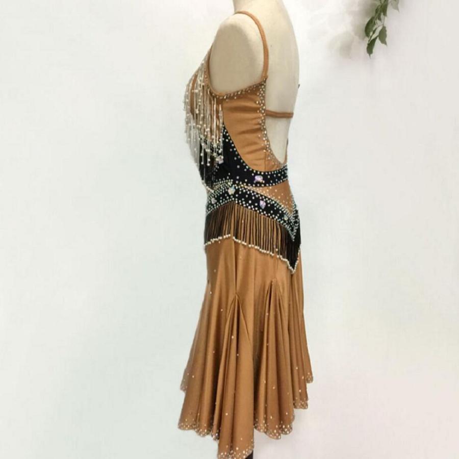 社交ダンス衣装 ラテンダンス衣装 ダンスドレス ラテンドレス ダンス チャチャ タンゴ 衣装 ダンスウエア 競技 高級ドレス ワンピース 衣装 ワンピース ダンスドレス 豪華 社交ダンス 開場ドレス