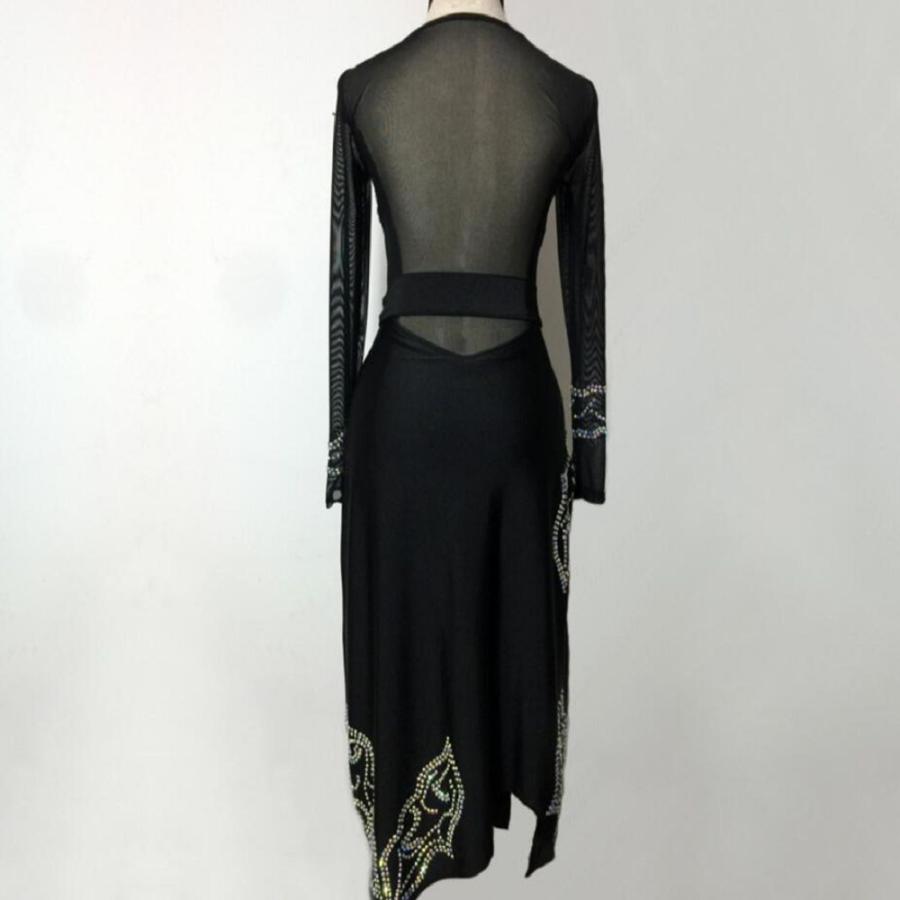 社交ダンスドレス 社交ダンス 衣装 モダンドレス 大きい裾 社交ダンス競技用のドレス ダンスウエア 練習服 競技着 演出用 衣装 社交ダンス 社交ダンスドレス 豪華 開場ドレス ワンピース