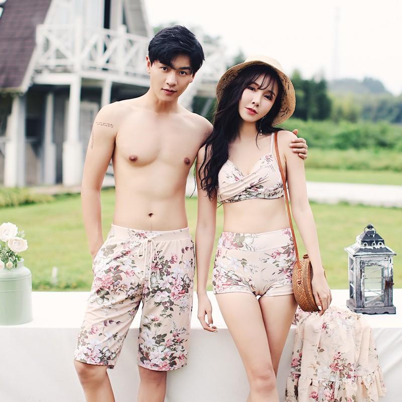 水着 カップル ペアルック レディース メンズ カップル水着 ペア水着 タンキニ ショートパンツ ビキニ ハーフパンツ 水着セット 19 通販 新作 人気 Km02 Bigchancenet 通販 Yahoo ショッピング