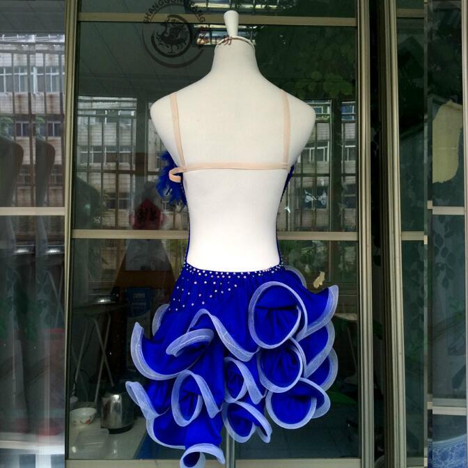 社交ダンスドレス 社交ダンス 衣装 モダンドレス 大きい裾 社交ダンス競技用のドレス ダンスウエア 練習服 競技着 演出用 衣装 社交ダンス 社交ダンスドレス 豪華 開場ドレス ワンピース