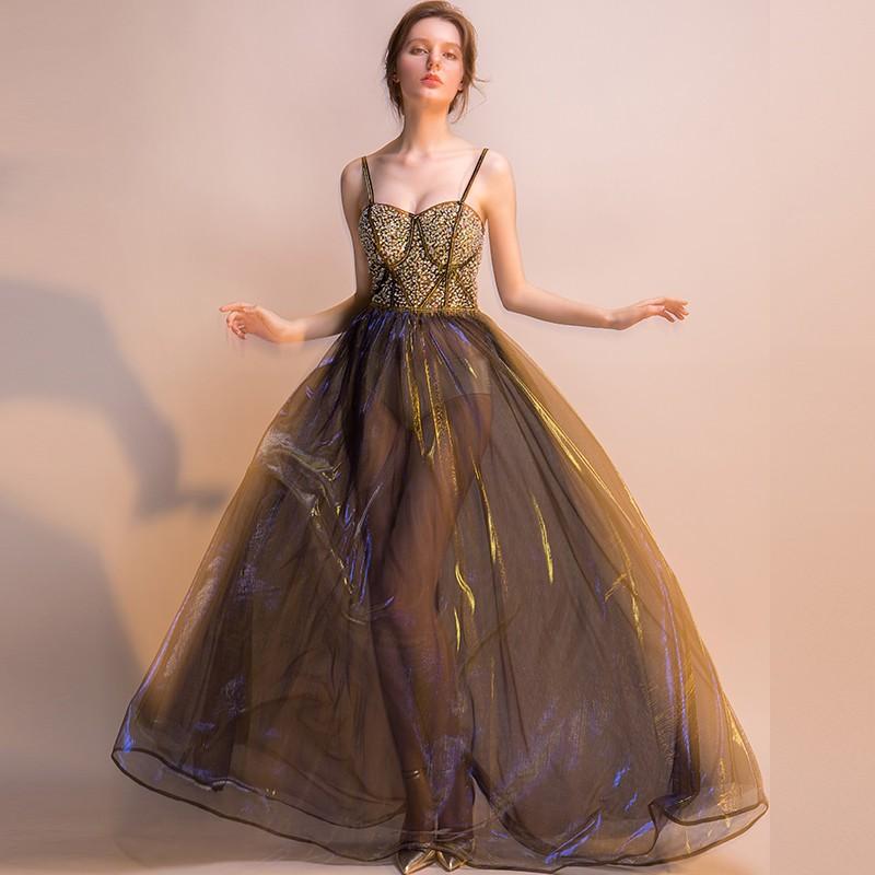 ロングドレス ウェディングドレス イブニングドレス 演奏会 カラードレス 大きいサイズ ドレス ロング 結婚式 お呼ばれ 大きい ピアノ ステージドレス ブラウン Lfck1076 Bigchancenet 通販 Yahoo ショッピング