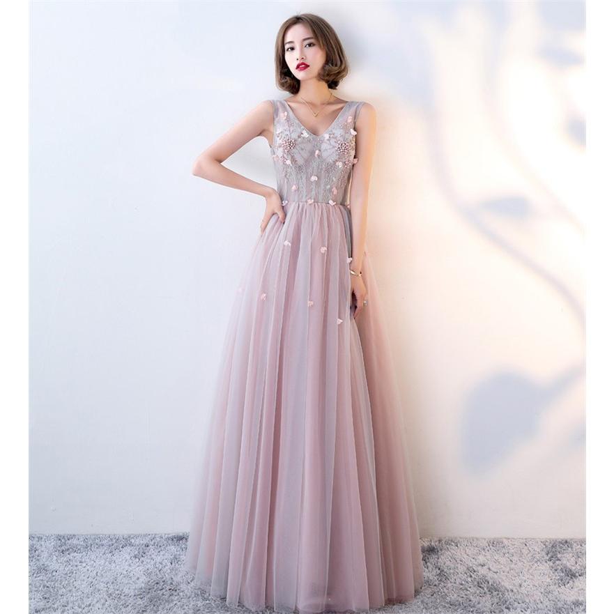 ロングドレス パーティードレス カラードレス 二次会 結婚式 ワンピース ドレス フォーマルドレス フォーマル お呼ばれ 大きいサイズ 大人 上品 ピンク Lfck661 Bigchancenet 通販 Yahoo ショッピング