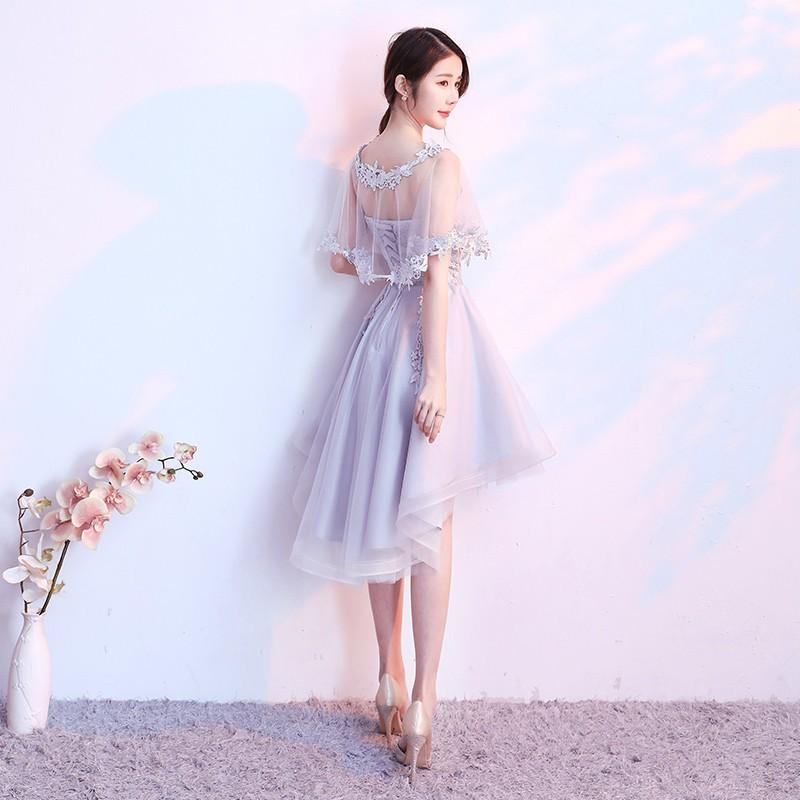 ウェディングドレス ショートドレス パーティードレス 10代 代 30代 ワンピース おしゃれ フォーマル お呼ばれ カラードレス ワンピ ミニドレス グレー Lfdk249 Bigchancenet 通販 Yahoo ショッピング