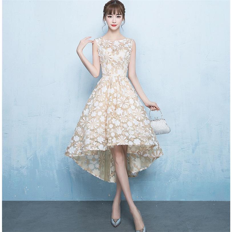 高速配送 ウェディングドレス ショートドレス パーティードレス 10代 代 30代 ワンピース おしゃれ フォーマル お呼ばれ カラードレス ワンピ ミニドレス シャンペン 公式の Www Doctor Plan Com