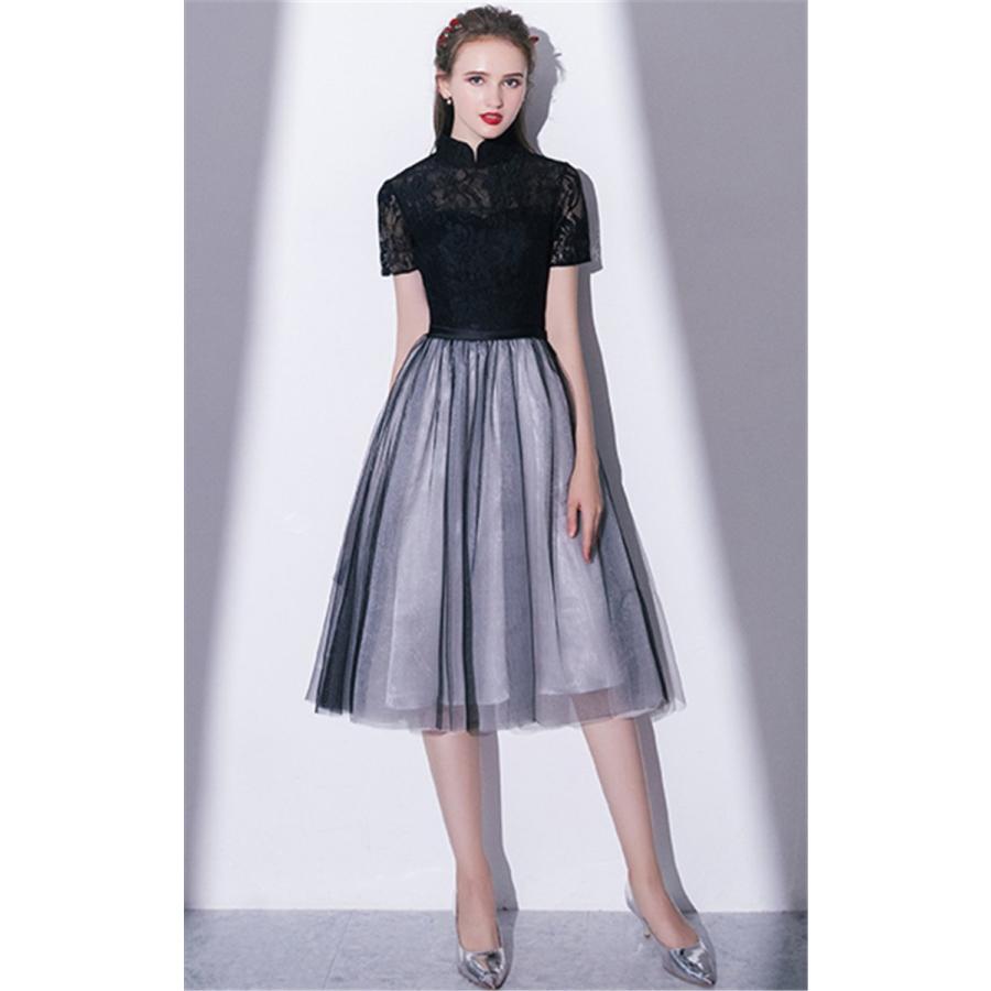 コンビニ受取対応商品 カラードレス パーティードレス ショートドレス ワンピース おしゃれ ウェディングドレス お呼ばれ セクシー 高級ドレス ワンピ ミニドレス 結婚式 ブラック 完売 Www Doctor Plan Com