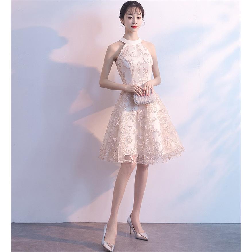 ウェディングドレス パーティードレス ショートドレス 結婚式 ワンピース ドッキングワンピ Aライン カラードレス フォーマル2次会 同窓会 謝恩会 カーキ色 Lfdk337 Bigchancenet 通販 Yahoo ショッピング