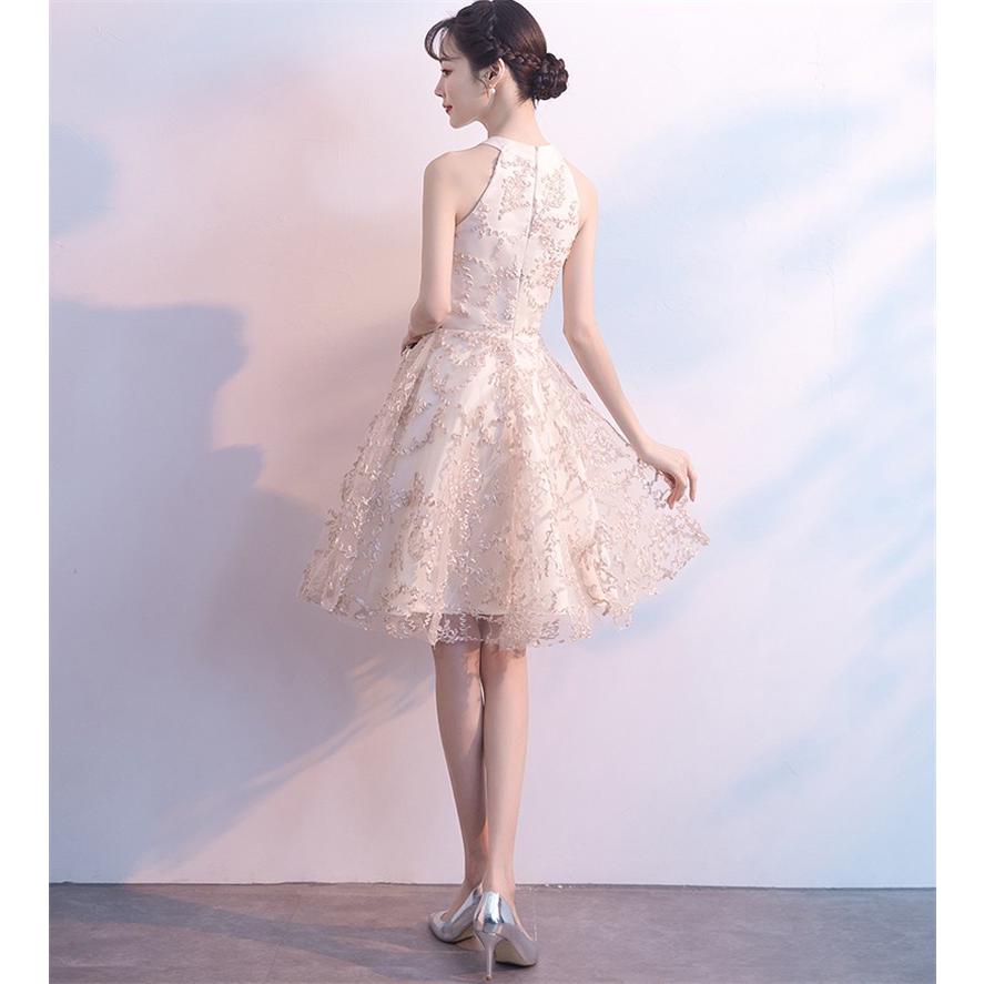 ウェディングドレス パーティードレス ショートドレス 結婚式 ワンピース ドッキングワンピ Aライン カラードレス フォーマル2次会 同窓会 謝恩会 カーキ色 Lfdk337 Bigchancenet 通販 Yahoo ショッピング