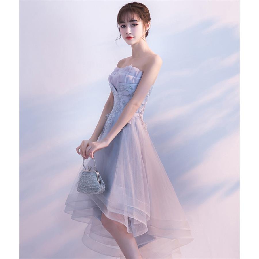 ショートドレス パーティードレス ウェディングドレス カラードレス 10代 代 30代 ワンピース おしゃれ お呼ばれ 可愛いドレス ワンピ ミニ ドレス グレー Lfdk429 Bigchancenet 通販 Yahoo ショッピング