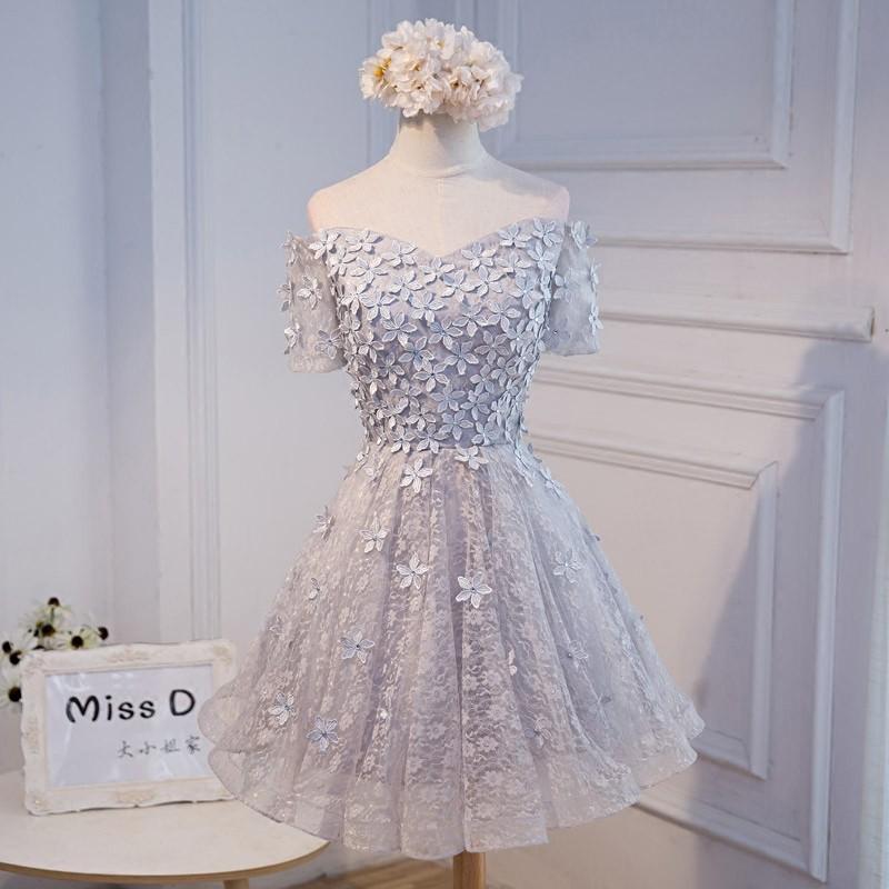 激安買取東京 花嫁ミニドレス ショートドレス カラードレス ウェディングドレス 大きいサイズ 演奏会 パーティードレス 披露宴 同窓会 謝恩会 結婚式 二次会 グレー 廃番特価 Www Superavila Com