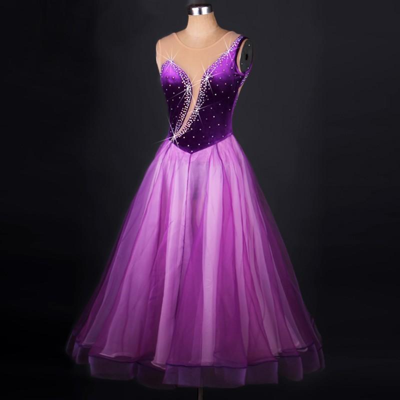 社交ダンスドレス 社交ダンス 衣装 モダンドレス 大きい裾 社