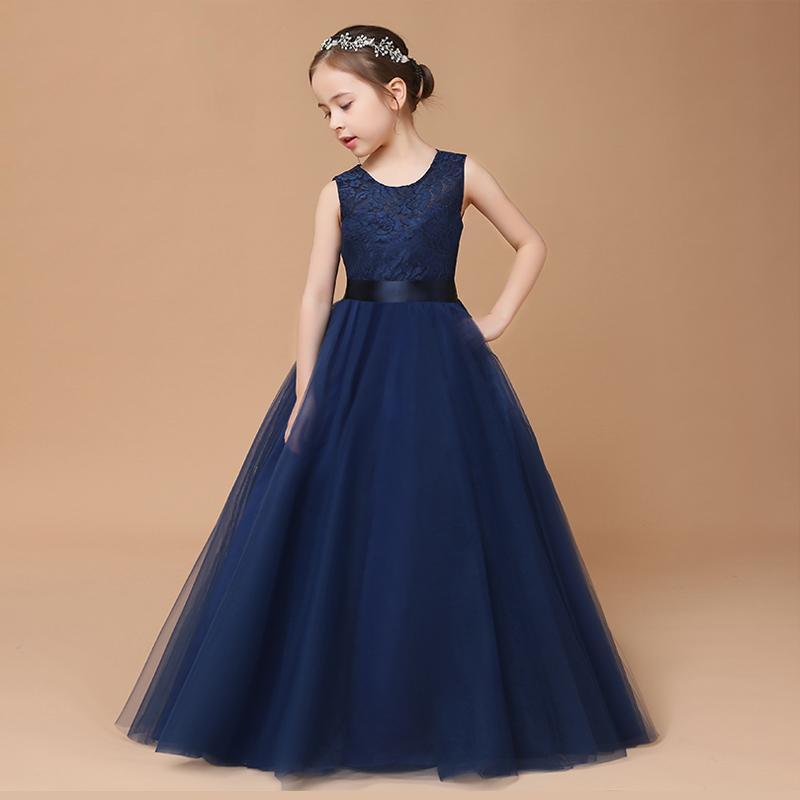 21新作 子供ドレス 発表会 ピアノ 女の子 発表会ロングドレス 結婚式 七五三 演奏会 入学式 撮影用 子供服 フォーマル キッズドレス ジュニア 紺色 Rtlf231 Bigchancenet 通販 Yahoo ショッピング