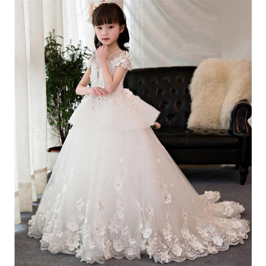21新作 子供ドレス ピアノ発表会 ロング 結婚式 キッズフォーマル ドレス 子供ドレス 発表会 子どもドレス ジュニアドレス ホワイト Rtlf245 Bigchancenet 通販 Yahoo ショッピング