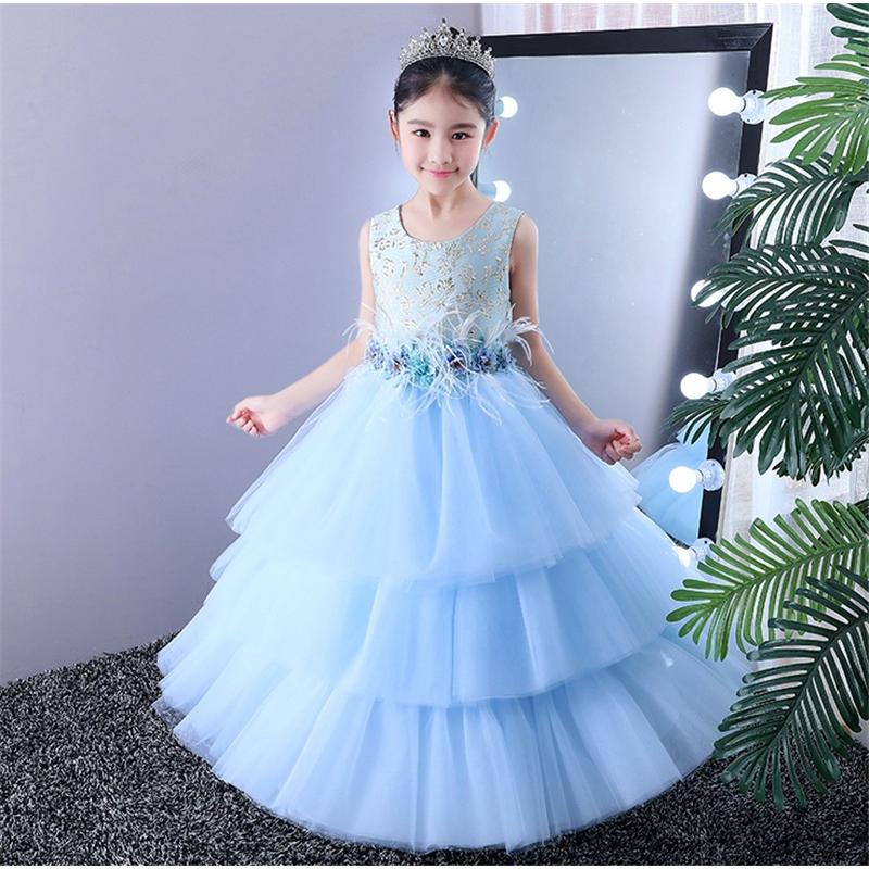 子供服 トレーン ドレス プリンセス風 ワンピース 子供ドレス 礼服 こども服 ダンス衣装 キッズ 発表会 コンクール ブルー Rtlf378 Bigchancenet 通販 Yahoo ショッピング